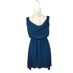 Enfocus Studio Dress Sleeveless High Low Polka Dot Spring Career Summer Size 4